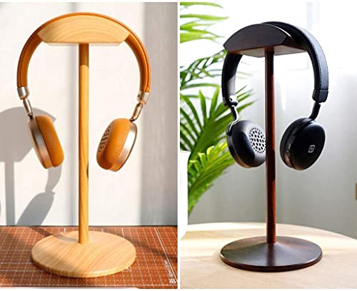 Kopfhörerständer Universal Kopfhörerständer Halter Gaming Headset Ständer Kopfhörer Display Rack Aufhänger Halterung Für Over Ear Headsets Stabil & Platzsparend(Maple Texture) Bild 5