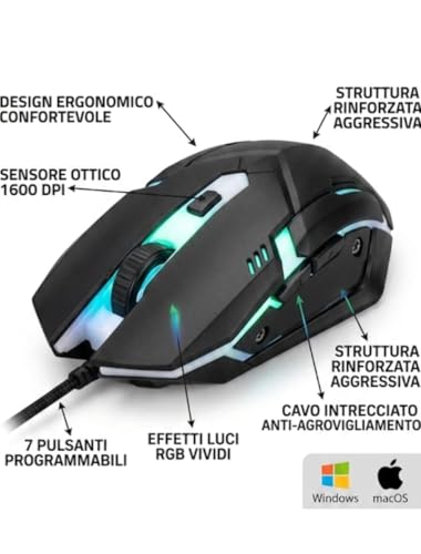 Generico Gaming-Maus mit LED-Lichtern Bild 2