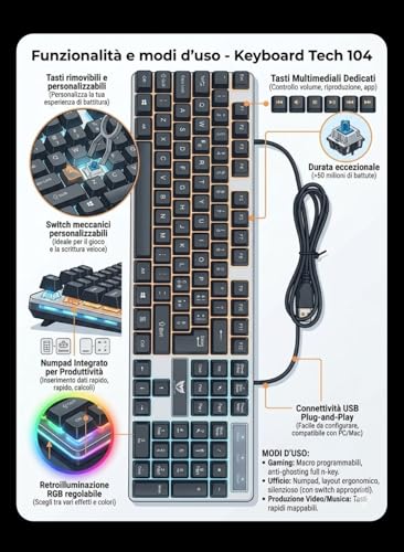Generico Gaming-Maus und Tastatur mit LED-Beleuchtung Bild 3