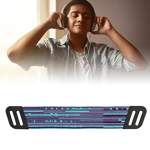 Generic Kopfhörer-Kopfband, Ersatz-Stirnbänder mit hoher Elastizität und buntem Design, für kabelloses und kabelgebundenes Gaming-Headset (lila-blau) Bild 5