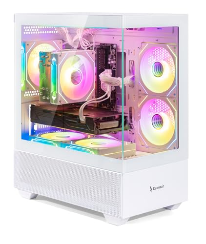 Liquid Cooling Gaming-PC, Xeon E5 bis zu 3,2 GHz, GeForce RTX 3060 Ti Grafik, 64 GB RAM, 512 GB NVMe SSD, 1 TB HDD, WIFI6, BT5.4, 650 W PSU, Win 11, RGB-Tastatur und Maus, Plug & Play Bild 2