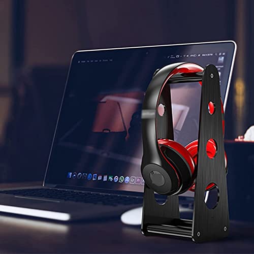 Kopfhörer Ständer Für Zuhause Kopfhörerständer Aus Aluminiumlegierung, Gaming-Headset-Ständer, Headset-Aufhänger, Schreibtisch-Organizer, Unterstützung Für Zuhause Oder Büro Büro Studie(Black) Bild 5