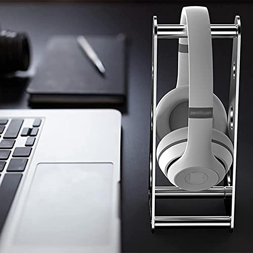 Kopfhörer Ständer Für Zuhause Kopfhörerständer Aus Aluminiumlegierung, Gaming-Headset-Ständer, Headset-Aufhänger, Schreibtisch-Organizer, Unterstützung Für Zuhause Oder Büro Büro Studie(Black) Bild 6