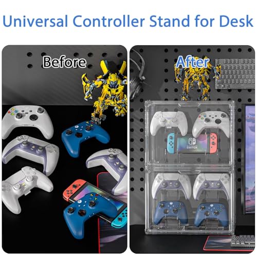 Gaming-Controller und Headset-Ständer – Acryl-Vitrine für organisierte Schreibtischaufbewahrung Bild 6