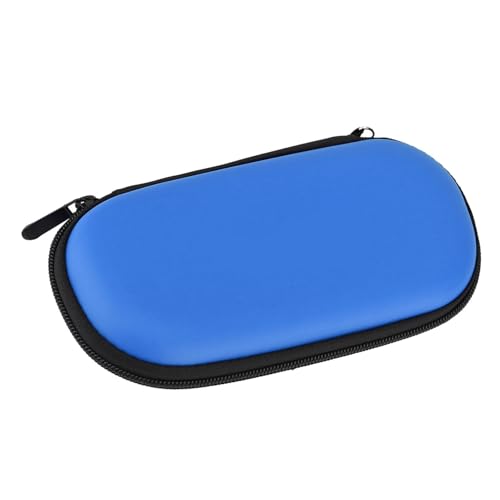 Schützende, Stoßfeste Hartschalen-Tragetasche für PS , Kompakte Aufbewahrungstasche für Reisende, Wasserdichtes ABS-Material, Schwarz/Rot/Blau, 7,9 * 3,9 * 1,6 Zoll (Blue) Bild 4