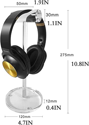 Ständer Kreativer Headset-Ständer, Kopfhörerhalter, Acrylkristall-Headset-Aufhänger, Ausstellungstheke, Gaming-Headset-Halter Kopfhörer Bild 2
