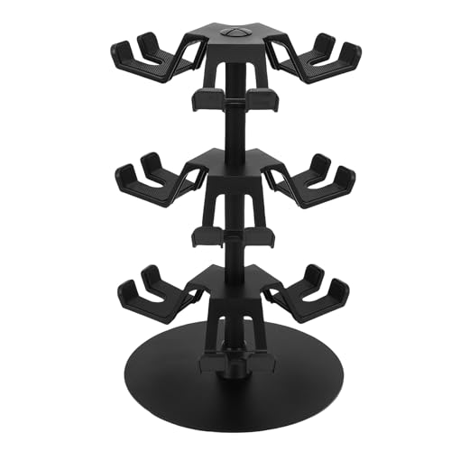 Annadue 3-stufiger Game-Controller-Kopfhörerständer, Desktop-Headset-Ständer für Gamer, Aluminiumlegierung, Kunststoff, Eisen Bild 5
