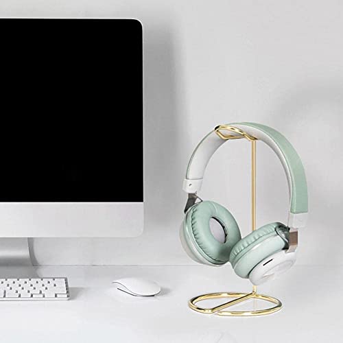 Kopfhörerständer Metall-Headset-Ständer, Kopfhörerhalter, Ständer, Unterstützung Für Gamer, Kopfhörer, Aufhänger, PC-Setup, Gaming-Zubehör Stabil & Platzsparend(Rose Gold) Bild 4