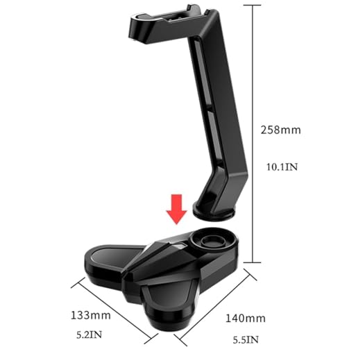 Kopfhörerständer Headset-Halter, Management-Tablett, Gamer-Kopfhörerhalter, Schreibtisch-Organizer, PC-Gaming-Headset-Ständer Stabil & Platzsparend Bild 2
