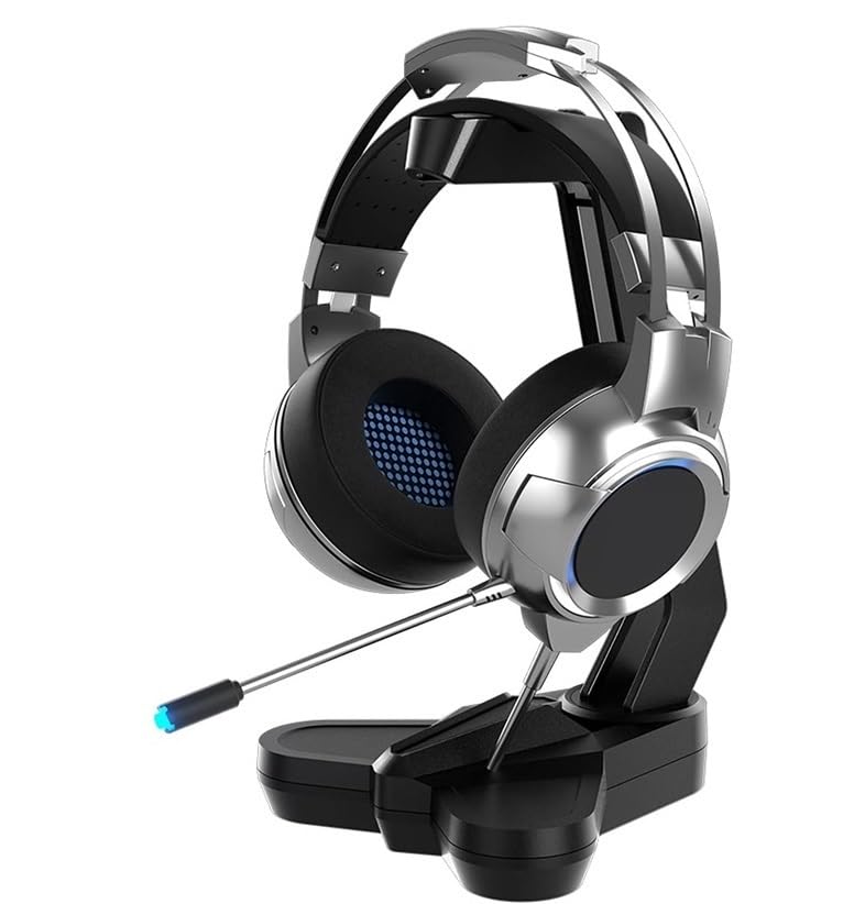 Kopfhörerständer Headset-Halter, Management-Tablett, Gamer-Kopfhörerhalter, Schreibtisch-Organizer, PC-Gaming-Headset-Ständer Stabil & Platzsparend Bild 3