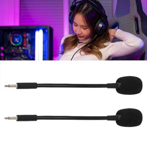 Fabater 2er-Pack Mikrofonersatz für Kraken V3, Klarer Klang, Abnehmbarer 3,5-mm-Gaming-Mikrofonarm mit Geräuschunterdrückung, Plug & Play Bild 3