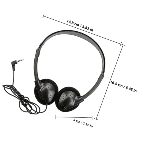 VALICLUD Schwarze Kopfhörer mit Hoher Klangqualität und Hoher Stabilität Kopfmontiertes Gaming Headset aus Kunststoff als Heim Headset Fürpc Spiele Bild 2