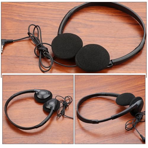 VALICLUD Schwarze Kopfhörer mit Hoher Klangqualität und Hoher Stabilität Kopfmontiertes Gaming Headset aus Kunststoff als Heim Headset Fürpc Spiele Bild 3