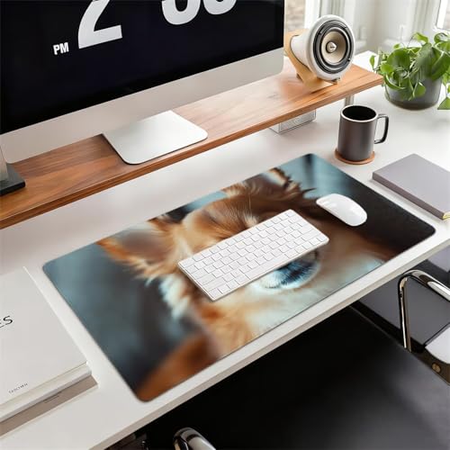 Gaming Mauspad XXL 1600x800x3mm Tier Mousepad, Große Speed rutschfeste Schreibtischunterlage Hund Verbessert Präzision und Geschwindigkeit mit Stoßdämpfung für Tastatur und Maus Homeoffice xg-983 Bild 2