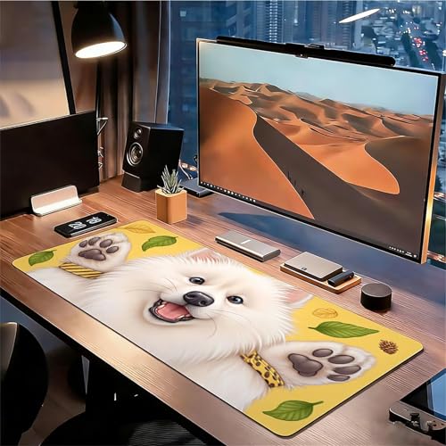 Mousepad XXL Gaming Ländlich , Rutschfeste Gummibasis & Geschmeidige Mikrofaser Oberfläche, Mauspad Verbessert Präzision und Geschwindigkeit Schreibtischunterlage Blume für Gamer Bürobedarf xg-981 Bild 3