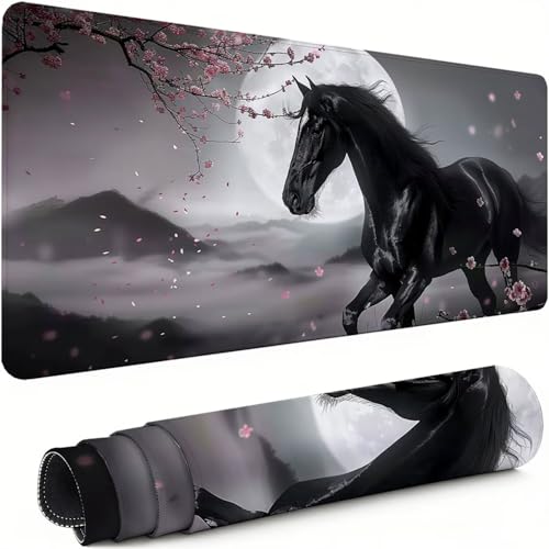 Mousepad XXL Gaming Wald , Rutschfeste Gummibasis & Geschmeidige Mikrofaser Oberfläche, Mauspad Verbessert Präzision und Geschwindigkeit Schreibtischunterlage Dashan für Gamer Bürobedarf xg-963 Bild 1