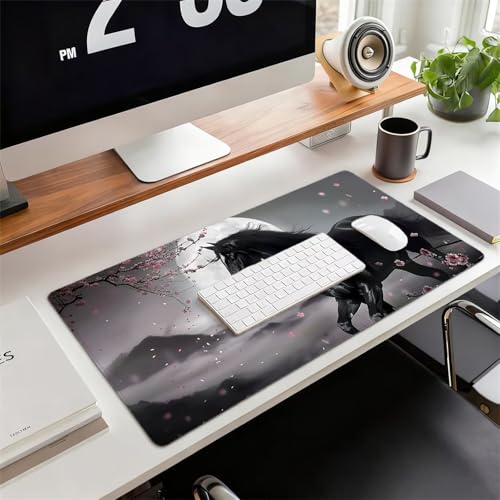 Mousepad XXL Gaming Wald , Rutschfeste Gummibasis & Geschmeidige Mikrofaser Oberfläche, Mauspad Verbessert Präzision und Geschwindigkeit Schreibtischunterlage Dashan für Gamer Bürobedarf xg-963 Bild 2