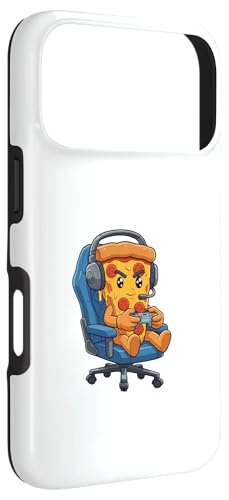 Hülle für iPhone 17 Pro Pizza Gamer Cartoon Headset Controller Lustiges Gaming Bild 3