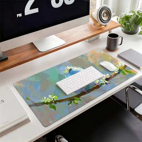 Gaming Mauspad XXL 1200x600x3mm Vogel Mousepad, Große Speed rutschfeste Schreibtischunterlage Karikatur Verbessert Präzision und Geschwindigkeit mit Stoßdämpfung für Tastatur Maus Homeoffice xg-962 Bild 2