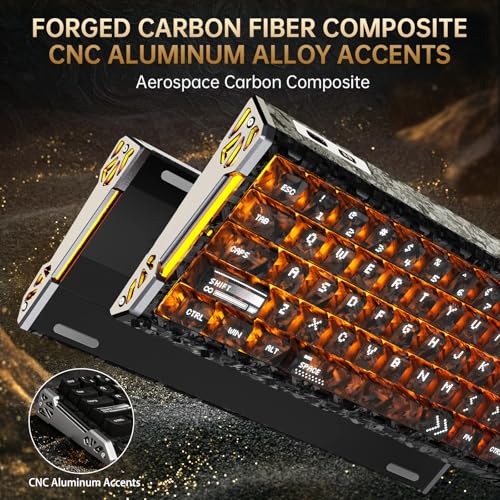 ATTACK SHARK R68 HE Kabel Magnetische Tastatur, Kabellosen R11 ULTRA Gaming-Maus aus Carbonfaser, 8000 Hz Rapid Trigger, 0,005mm RT Accuracy, 49g SUPERLIGHT-Maus, PAW3950MAX, 42000 DPI, Ink Shade Bild 4