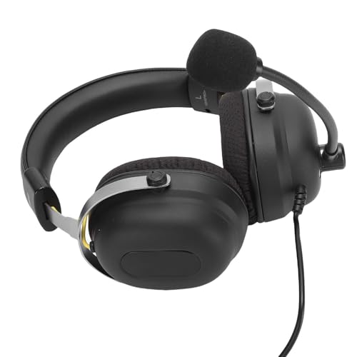 USB-Gaming-Headset mit 7.1-Surround-Sound, Kabelgebundener Over-Ear-Kopfhörer mit Mikrofon für PC und Laptop, Geräuschisolierendes Stereo-Headset für -RPG-Spiele Bild 3