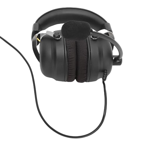 USB-Gaming-Headset mit 7.1-Surround-Sound, Kabelgebundener Over-Ear-Kopfhörer mit Mikrofon für PC und Laptop, Geräuschisolierendes Stereo-Headset für -RPG-Spiele Bild 6