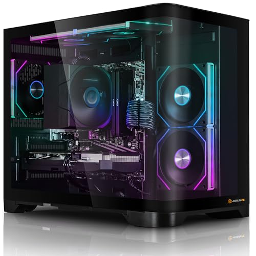Aurum Komplett Set Gaming PC Intel Core i5-14400F • 27" Monitor • GeForce RTX5060 8GB • 16GB DDR4 • 1TB M.2 SSD • Windows 11 • Luftkühlung • Tastatur • Maus pc Gaming komplettpaket Bild 2