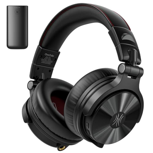 OneOdio Studio Max 2 Kabellose DJ-Kopfhörer – 9 ms Niedriglatenz, 120h Akku, LDAC, Hi-Res Wireless, 4 Modi (Transmitter/Bluetooth/3.5mm/6.35mm), Professionell für Studio/Mixing/Keyboard/Gaming Bild 1