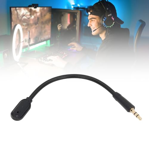 Yosoo Health Gear Game-Headset-Ersatzmikrofon, Abnehmbarer Mikrofonarm mit Vergoldetem 3,5-mm-Stecker für Barracuda X-Gaming-Headsets Bild 3