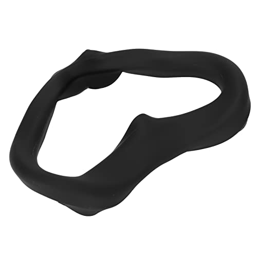 Naroote VR-Silikon-Maskenabdeckung, Schweißfest, Waschbar, Lichtbeständig, Augenpolster für 2 Gaming, Ergonomisches Virtual-Reality-Headset-Zubehör für Komfortables Gameplay (Black) Bild 1