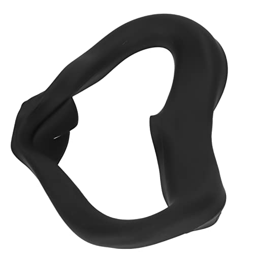 Naroote VR-Silikon-Maskenabdeckung, Schweißfest, Waschbar, Lichtbeständig, Augenpolster für 2 Gaming, Ergonomisches Virtual-Reality-Headset-Zubehör für Komfortables Gameplay (Black) Bild 5