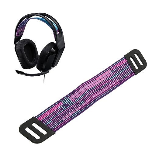 Generic Kopfhörer-Kopfbandriemen, Ersatz-Stirnbänder für kabelgebundenes Gaming-Headset, mit hoher Elastizität und weichem Stoff, und ersetzen (Rosa und Blau) Bild 3