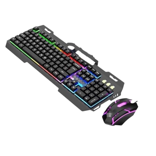 Tastatur Maus Tastatur-Maus-Kombination, Gaming-Tastatur-Maus-Set mit kabelgebundener Tastatur for Computer-Laptop Kombi Bild 1