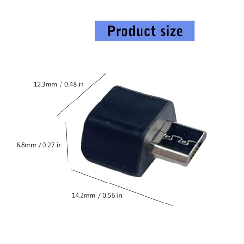 Ergonomischer MicroUSB auf Typ C Adapter, Ersatz für die kabellose Gaming Maus G502, Kunststoff, Metall, MicroUSB auf Typ C Bild 7