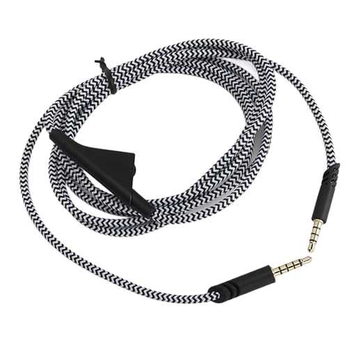 Ersatz-geflochtenes Headset-Verlängerungskabel für Astro A10, A40 und A40TR – Gaming-Kopfhörerverlängerung mit Lautstärkeregler, 3,5-mm-Goldplattierter Stecker, 6,6 Fuß Bild 1