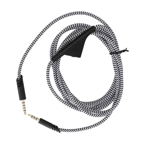 Ersatz-geflochtenes Headset-Verlängerungskabel für Astro A10, A40 und A40TR – Gaming-Kopfhörerverlängerung mit Lautstärkeregler, 3,5-mm-Goldplattierter Stecker, 6,6 Fuß Bild 2