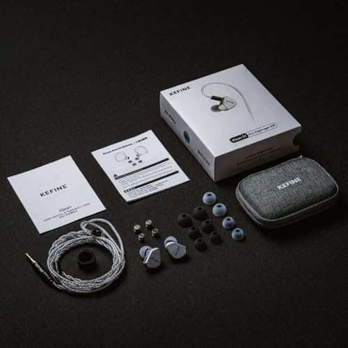Kefine Klean SV 10-mm-DLC-Membran Dynamic-Treiber-Ohrhörer, 1DD In-Ear-Monitor-Kopfhörer, HiFi-verkabeltes IEM mit zwei austauschbaren Düsen, abnehmbares 0,78-2-Pin-Design (Silber, 3,5 mm) Bild 7