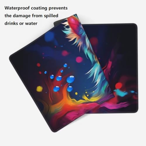 Mauspad XXL 1200x600mm, Tiere Mousepad XXL Mauspad Gaming Hund Mouse Pad mit Genähten Kanten, Rutschfest und Wasserabweisend Schreibtisch Unterlage Groß Desk Mat für Tastatur und Maus -MP1122 Bild 5