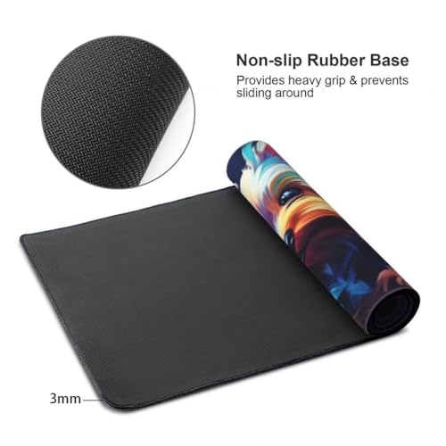 Mauspad XXL 1200x600mm, Tiere Mousepad XXL Mauspad Gaming Hund Mouse Pad mit Genähten Kanten, Rutschfest und Wasserabweisend Schreibtisch Unterlage Groß Desk Mat für Tastatur und Maus -MP1122 Bild 7