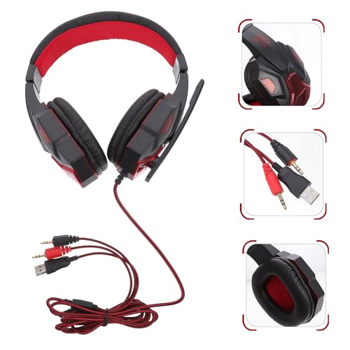 Cabilock Gaming Kopfhörer mit Integriertem Mikrofon und Ergonomischem Design Kabelgebunden mit Abs Material und Proteinbeschichteten Ohrpolstern Fürpc Spiele und Bild 7