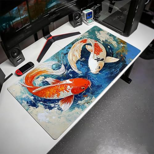 Gaming Mauspad, 100x200cmx3mm GroßEs Mousepad,wasserdichte Gewebe, Rutschfester Gummiunterseite, BüRobedarf, Verbesserte PräZision Und Geschwindigkeit, Der Pool JX2B-377 Bild 3