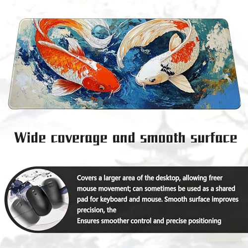 Gaming Mauspad, 100x200cmx3mm GroßEs Mousepad,wasserdichte Gewebe, Rutschfester Gummiunterseite, BüRobedarf, Verbesserte PräZision Und Geschwindigkeit, Der Pool JX2B-377 Bild 6
