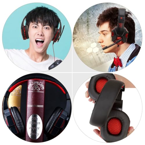 BESPORTBLE Gaming Kopfhörer und Geräuschunterdrückung Over Ear Headset mit Mikrofon mit 40mm Lautsprechern und Lautstärkeregelung Kabelgebundenes Gaming Headset für Spielekonsolen Bild 3