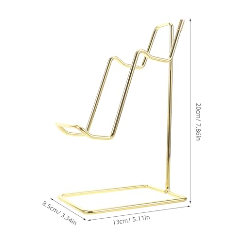 Garneck Platzsparender 2-stufiger Metall Organizer für Controller und Headsets mit Schützendem Halter für Gaming Schreibtisch Zubehör in Gold Bild 3