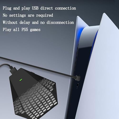 Tastatur-Maus-Konverter, USB-Adapter für Gaming, Bluetooth 5.0 kompatibel mit mehreren Controllern und Headsets Bild 2
