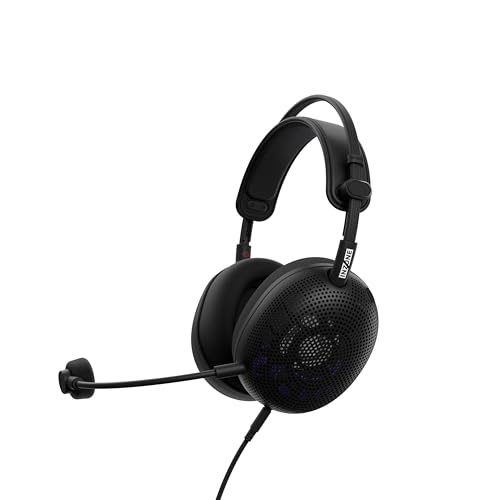 Sony INZONE H6 Air – kabelgebundenes Open-Back-Gaming-Headset – 360 Spatial Sound für Gaming, ultraleichtes 199 g-Design, abnehmbares Bügelmikrofon, Einstellbarer EQ via INZONE Hub – PC/PS5, Schwarz Bild 1
