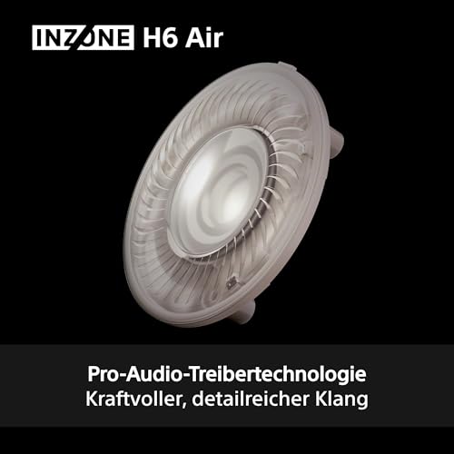 Sony INZONE H6 Air – kabelgebundenes Open-Back-Gaming-Headset – 360 Spatial Sound für Gaming, ultraleichtes 199 g-Design, abnehmbares Bügelmikrofon, Einstellbarer EQ via INZONE Hub – PC/PS5, Schwarz Bild 5