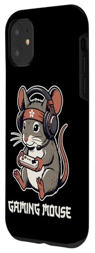 Hülle für iPhone 11 Gaming Maus Kawaii Lustig Wörtlich Retro Video Gamer Wortspiel Bild 2