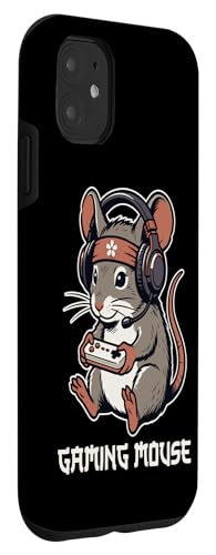 Hülle für iPhone 11 Gaming Maus Kawaii Lustig Wörtlich Retro Video Gamer Wortspiel Bild 3