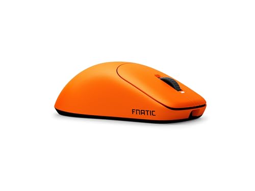 Sony INZONE Mouse-A Fnatic Edition Kabellose Gaming-Maus – Ultraleicht (48,4 g), 8000 Hz, 30K DPI PixArt-Sensor, optische Schalter, 90 Std. Akku, USB-C, mit Fnatic entwickelt – PC FPS Esports – Orange Bild 3